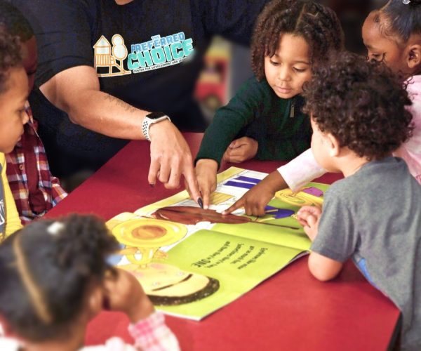 four-year-old-class-reading-book